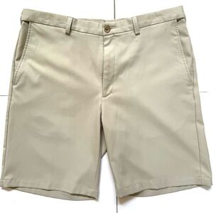 Men's Cool 18 Pro Khaki‎ Golf Shorts 36 Inch Waist 9 Inch Leg